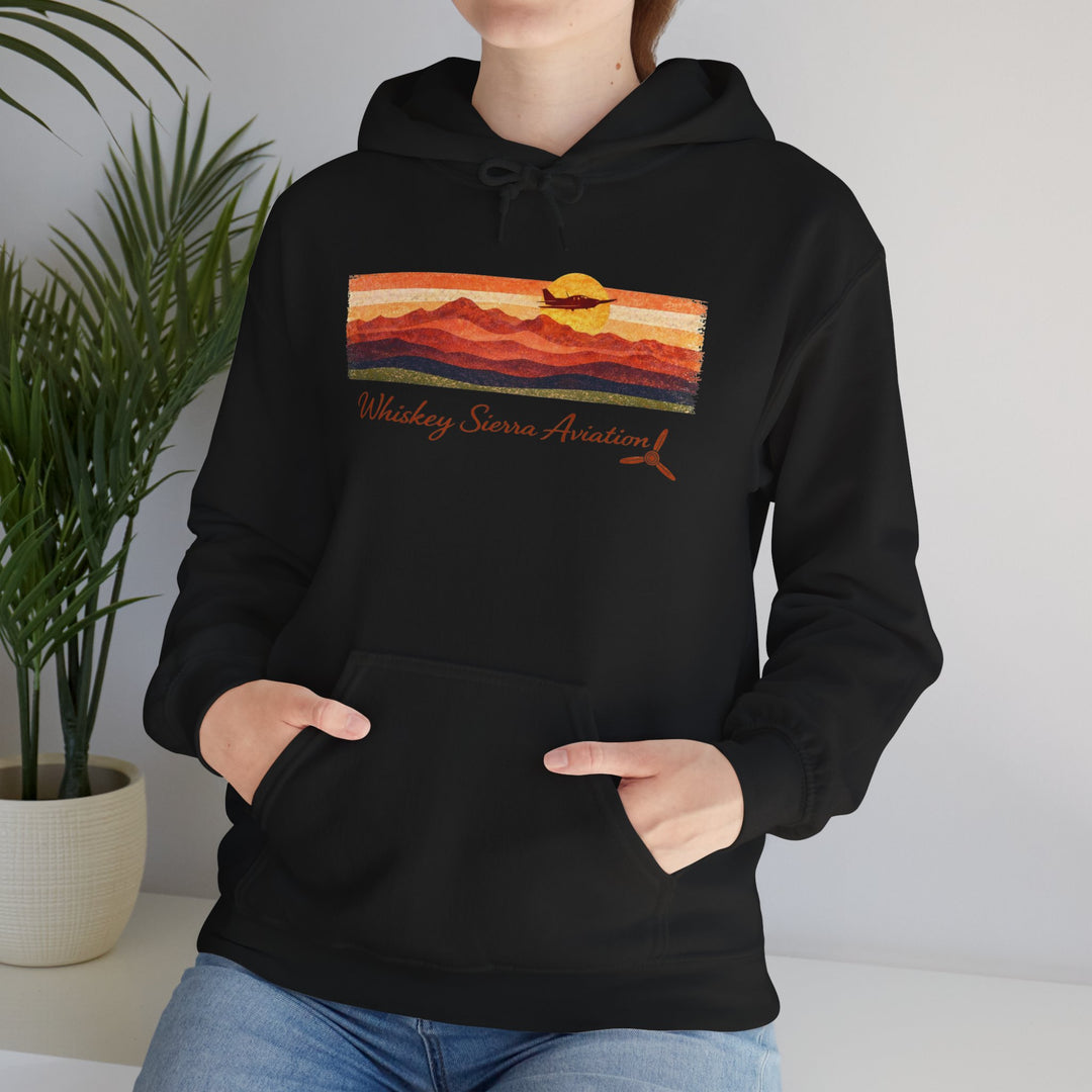 Whiskey Sierra Retro Sunset- Hoodie