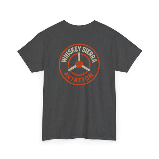 Orange Aviation Logo T-Shirt — Whiskey Sierra Aviation Crew Tee