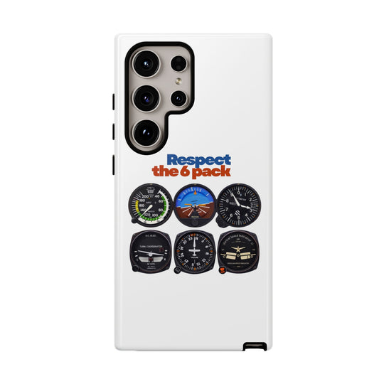 Respect Aviation Phone Case — Pilot Instrument Panel Design