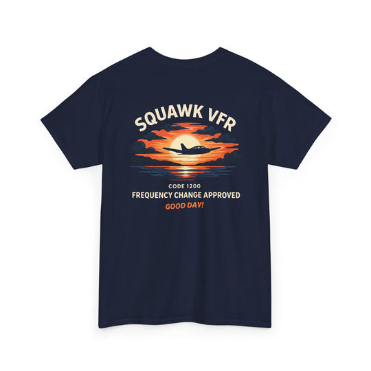 Squawk VFR Aviation Graphic T-Shirt – Code 1200