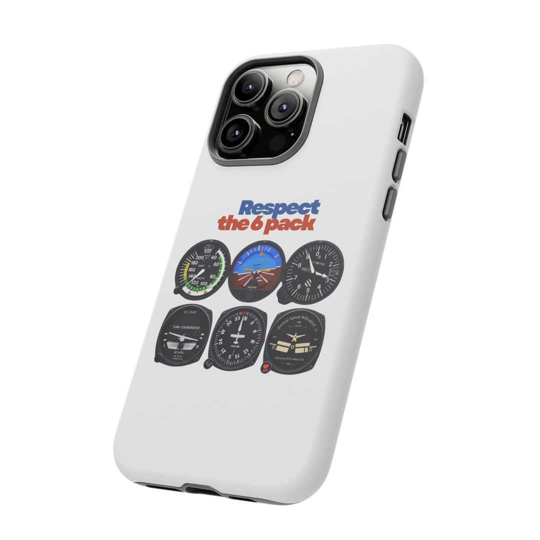 Respect Aviation Phone Case — Pilot Instrument Panel Design