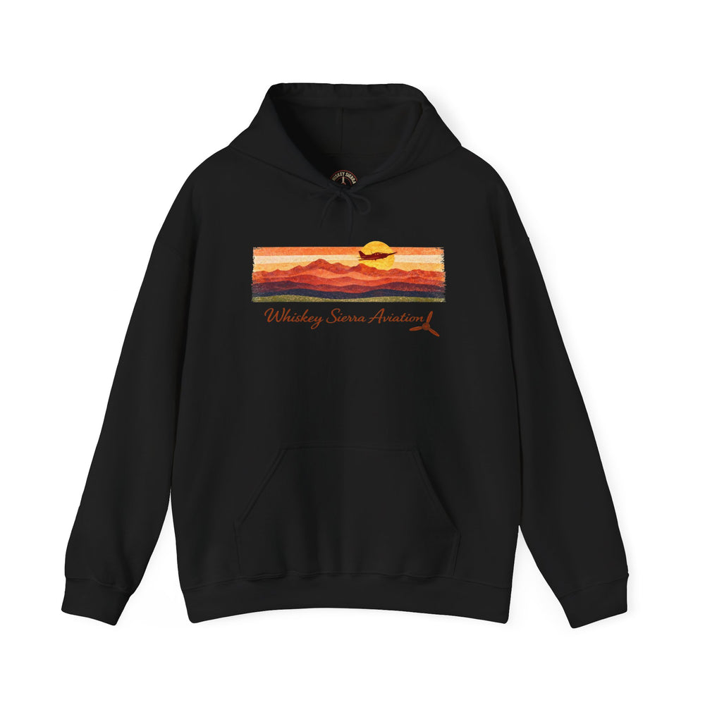 Whiskey Sierra Retro Sunset- Hoodie