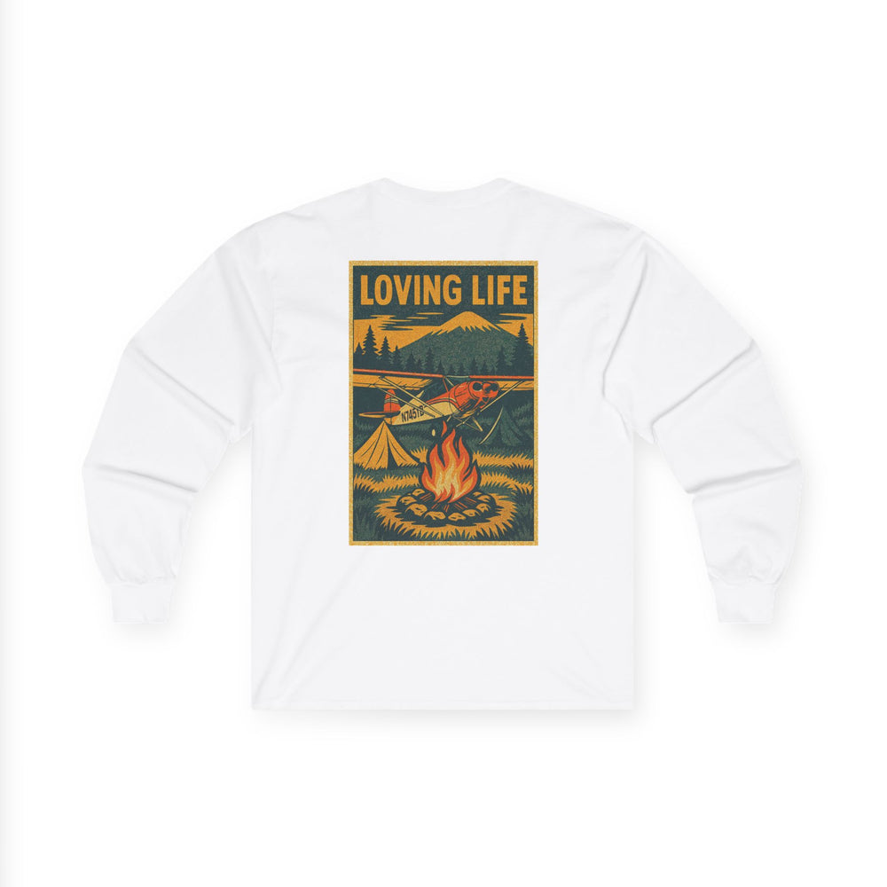 Loving Life Camping Aviation Long Sleeve T-Shirt