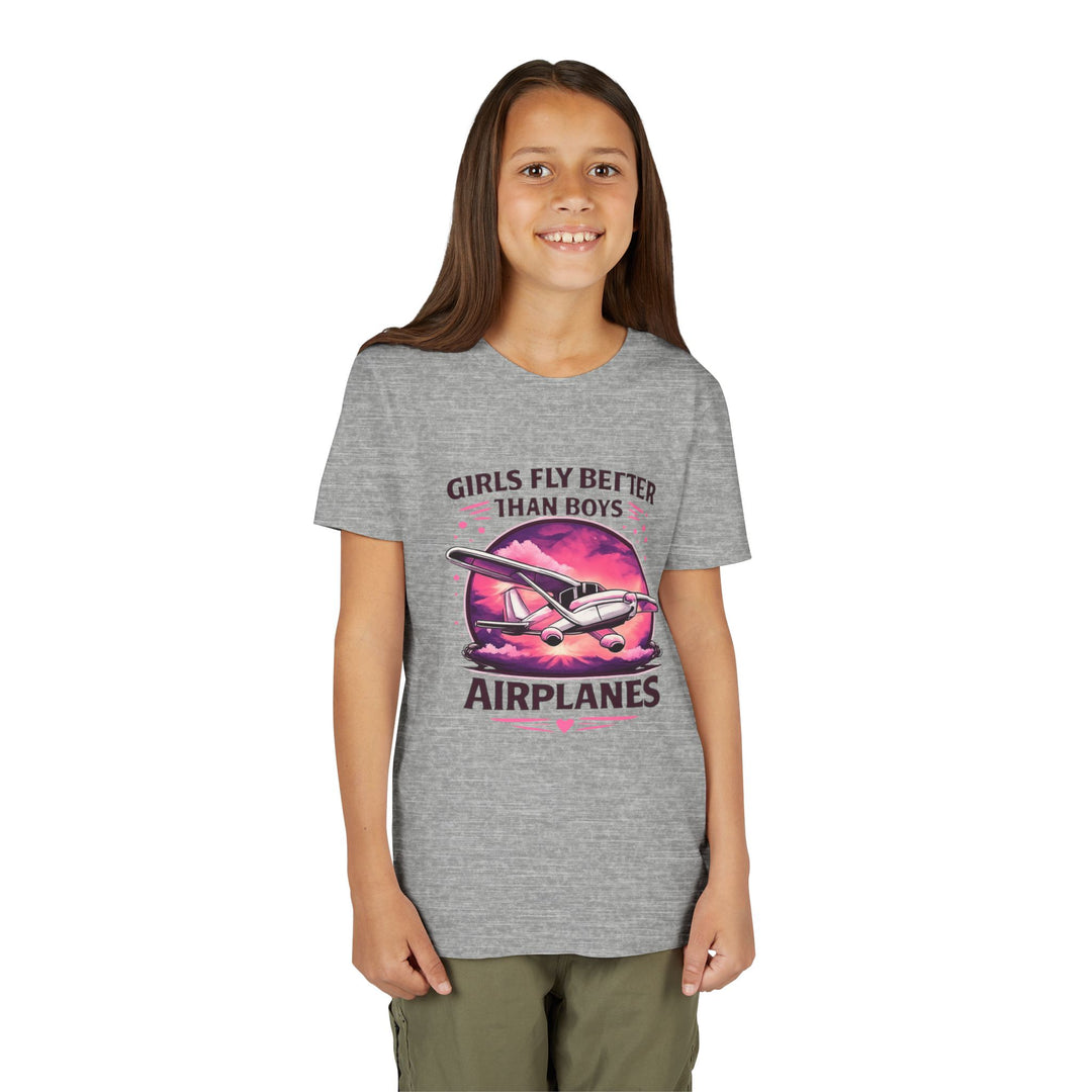 Girls Fly Better Than Boys Youth T-Shirt