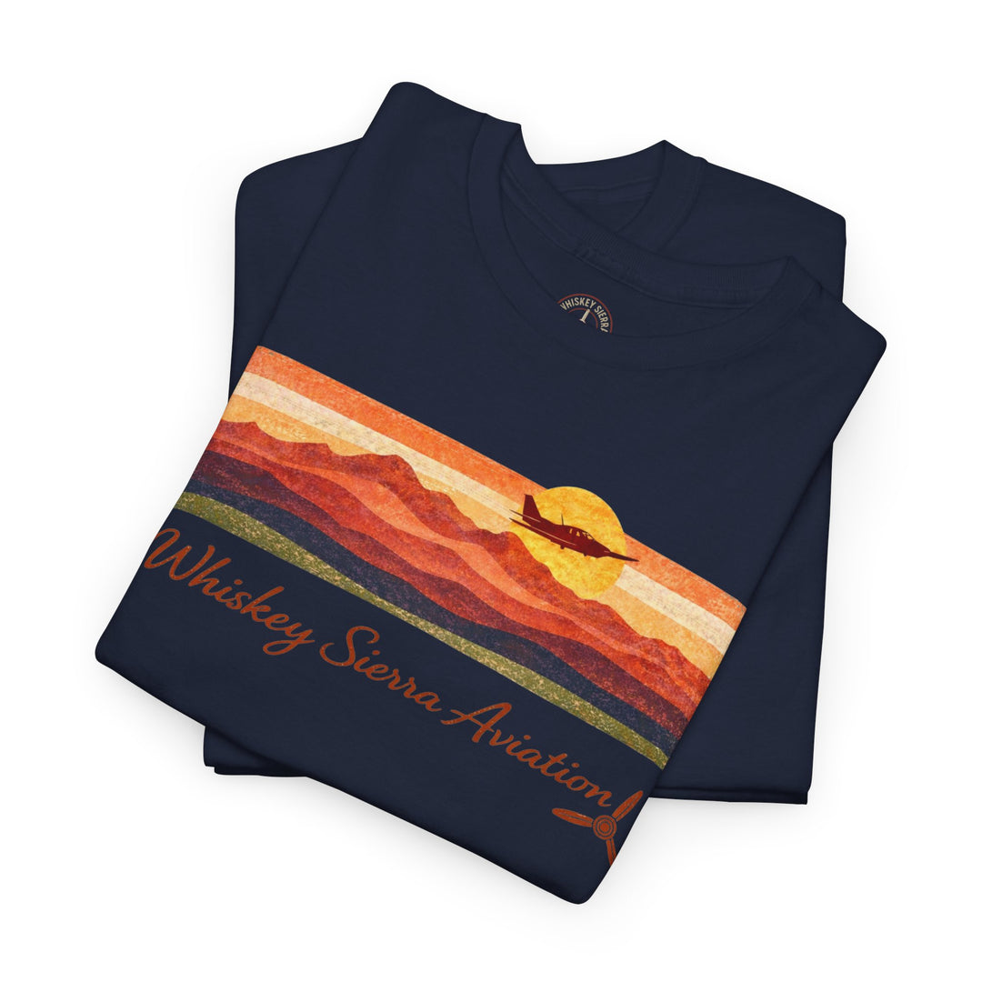 Whiskey Sierra Retro Sunset- Graphic Tee
