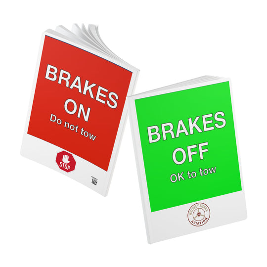 Brakes Off / Brakes On- Softcover Note Book
