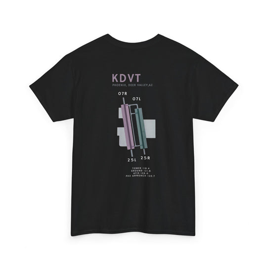 Deer Valley Airport Aviation Graphic T-Shirt – KDVT Airfield Diagram