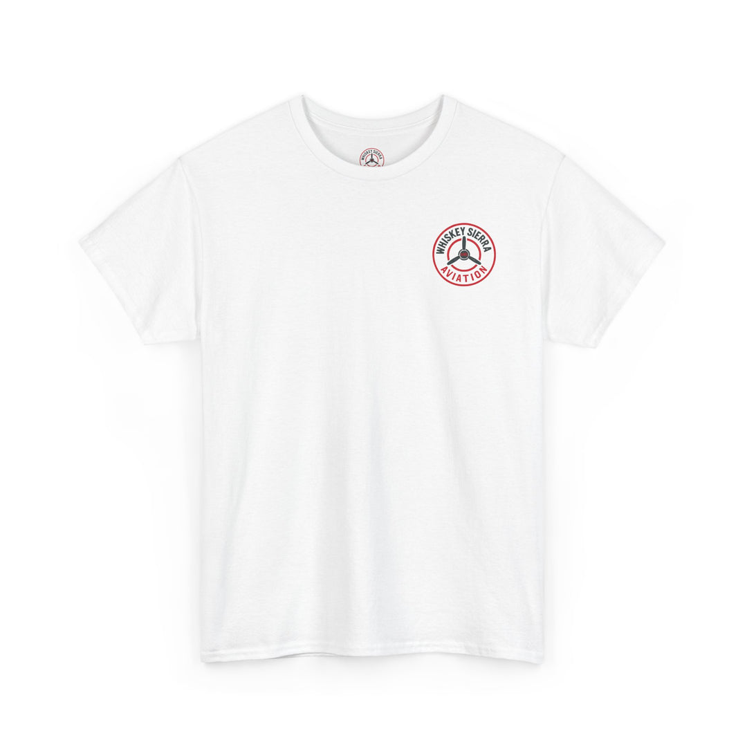 Red Over White, You’re All Right Aviation Graphic T-Shirt