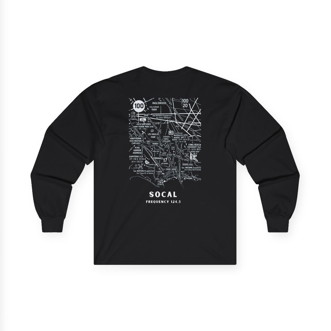 SoCal Airspace Aviation Long Sleeve T-Shirt – Sectional Map