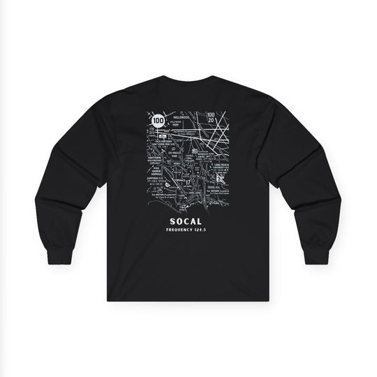 SoCal Airspace Aviation Long Sleeve T-Shirt – Sectional Map