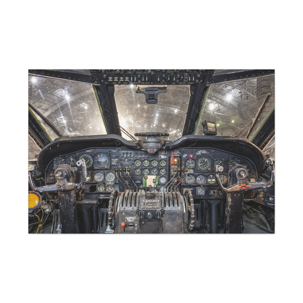 Douglas C-124 Globemaster II – Vintage Aircraft Instrument Panel Wall Art