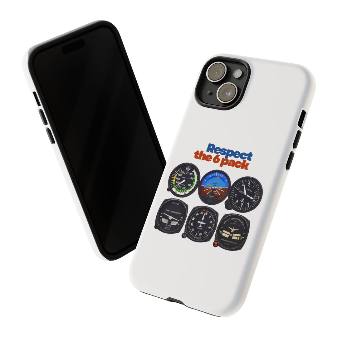 Respect Aviation Phone Case — Pilot Instrument Panel Design