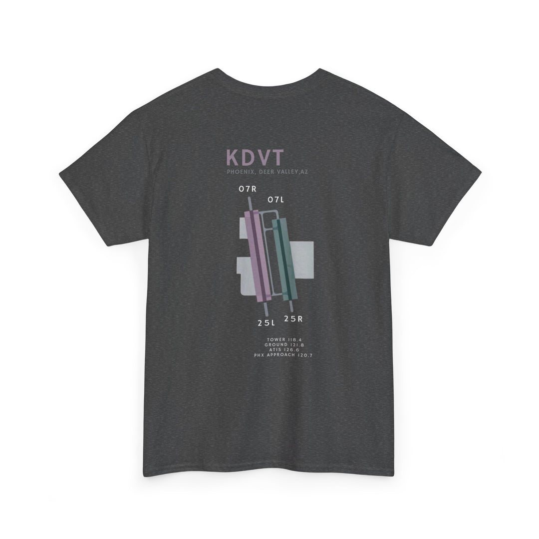 Deer Valley Airport Aviation Graphic T-Shirt – KDVT Airfield Diagram