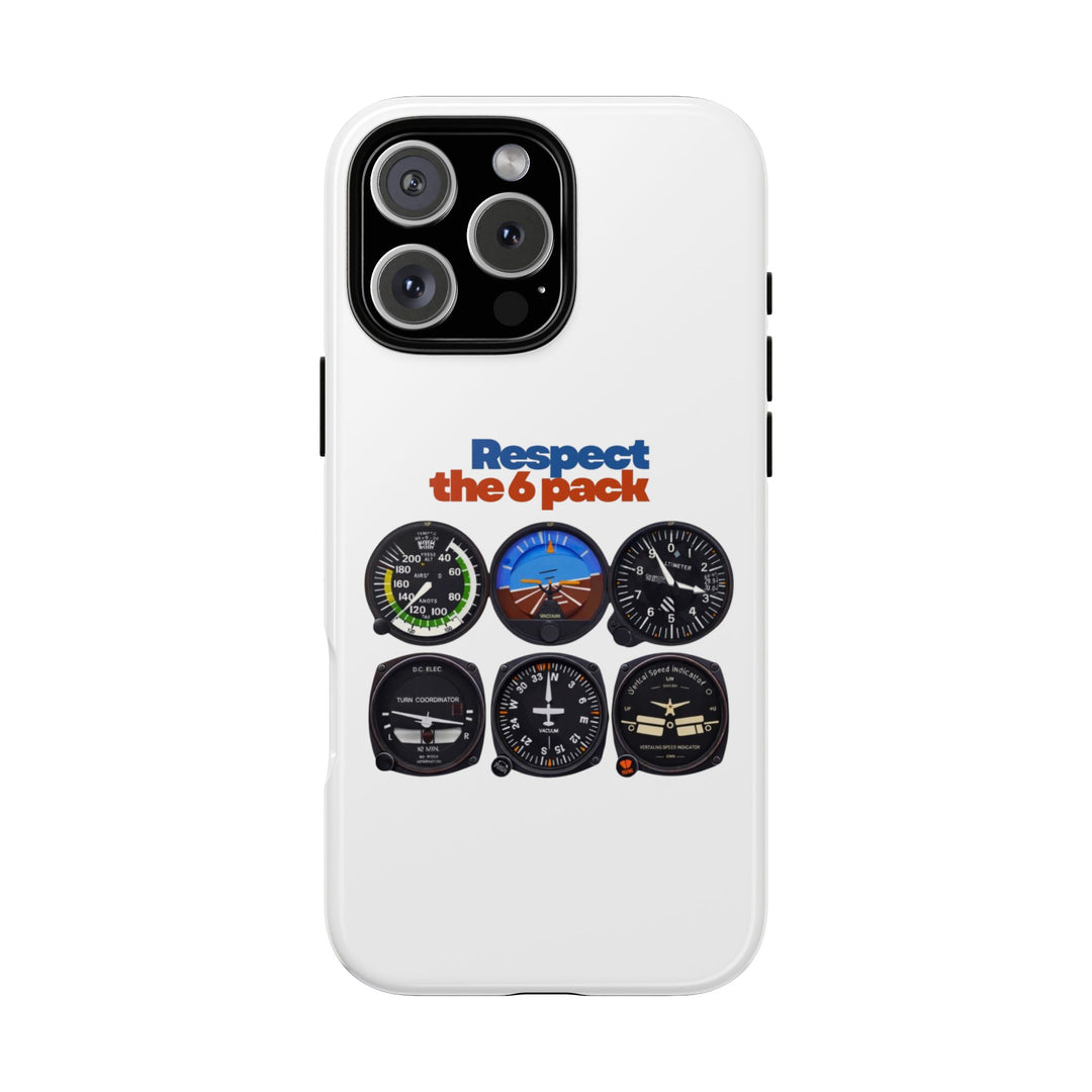 Respect Aviation Phone Case — Pilot Instrument Panel Design