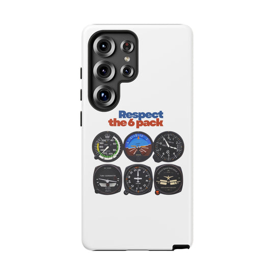Respect Aviation Phone Case — Pilot Instrument Panel Design