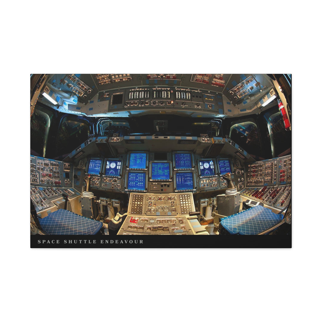 Space Shuttle Cockpit Canvas Print