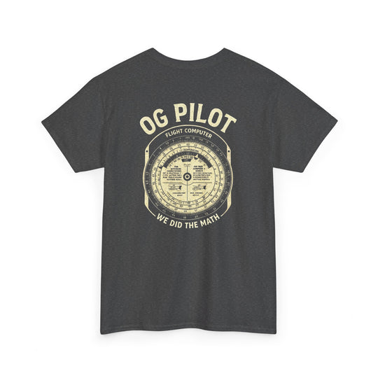 OG Pilot Vintage Flight Computer Aviation Graphic T-Shirt