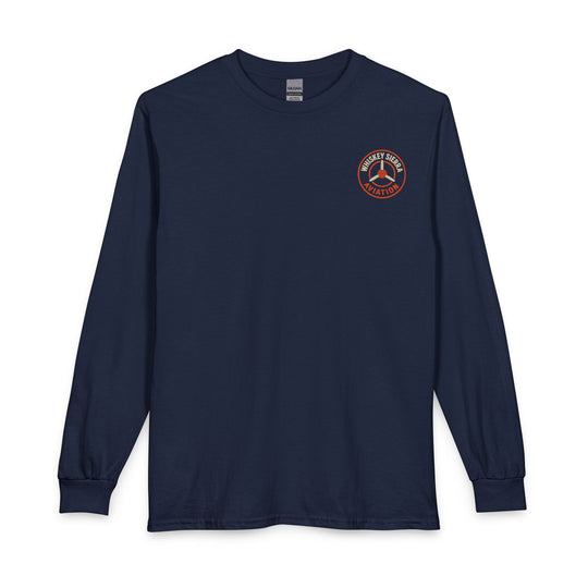 FLY Phonetic Alphabet Long Sleeve Tee — Minimal Aviation Crew Shirt