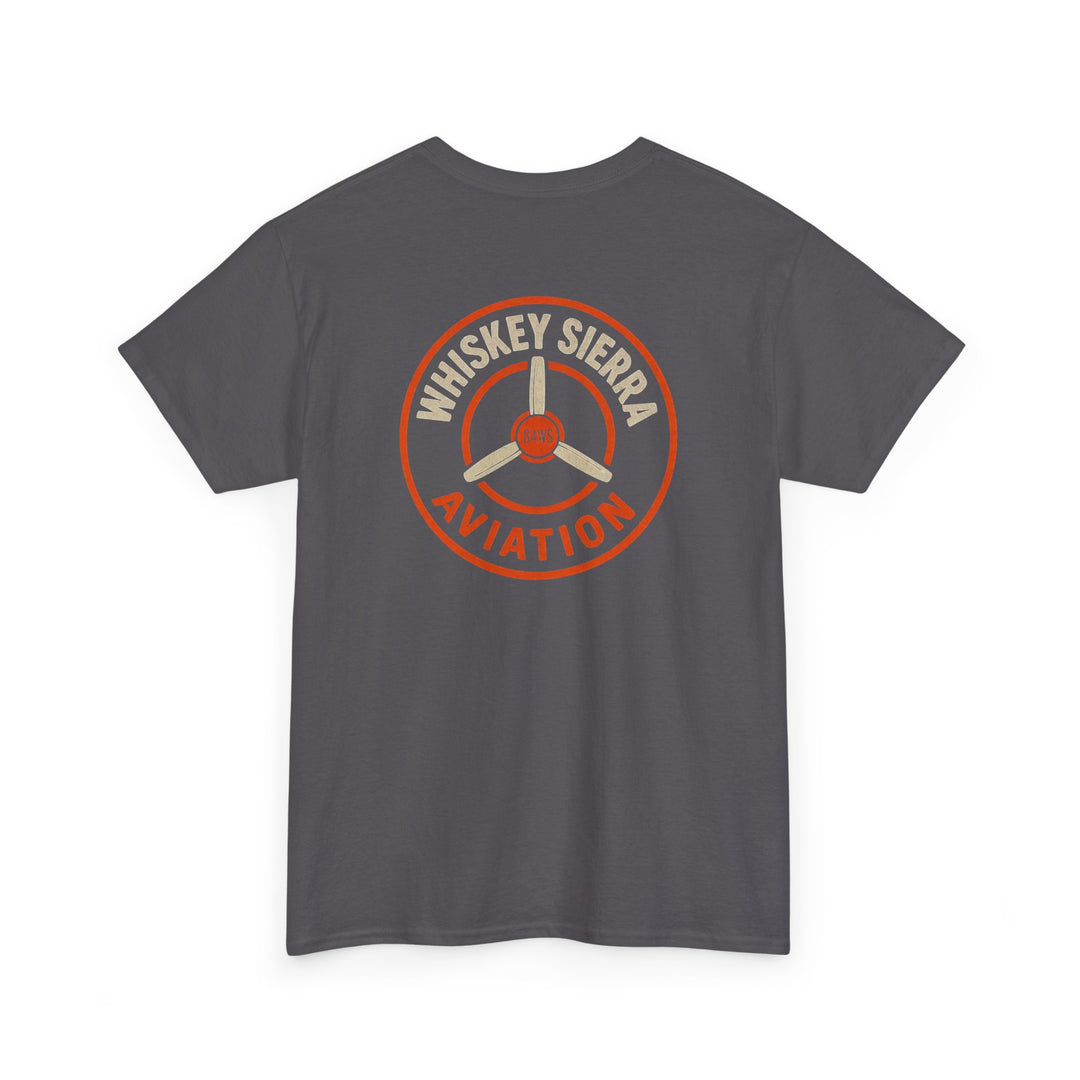 Orange Aviation Logo T-Shirt — Whiskey Sierra Aviation Crew Tee