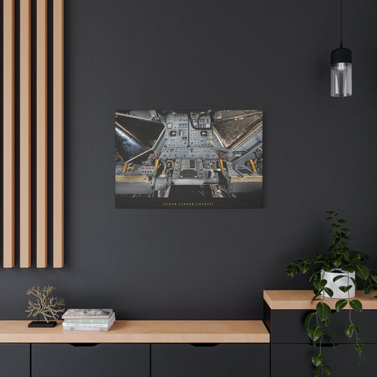 Lunar Lander Cockpit– Aviation Canvas Wall Art | Pilot & Airport Artwork