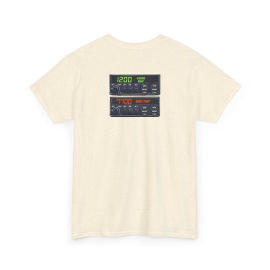 Transponder Aviation Graphic T-Shirt – 1200 Good Day / 7700 Bad Day