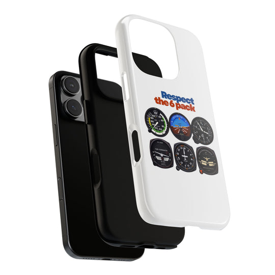 Respect Aviation Phone Case — Pilot Instrument Panel Design