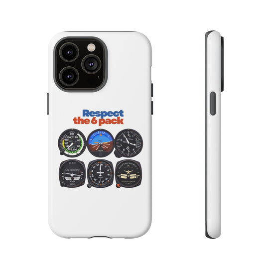 Respect Aviation Phone Case — Pilot Instrument Panel Design