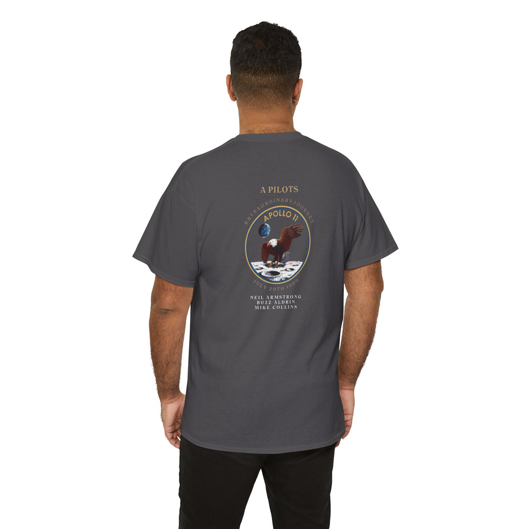 Apollo 11 Moon Mission Aviation Graphic T-Shirt – July 20, 1969