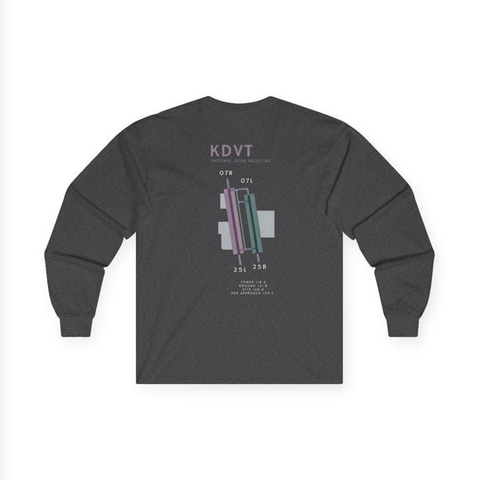 Deer Valley Airport Aviation Long Sleeve T-Shirt – KDVT Airfield Diagram