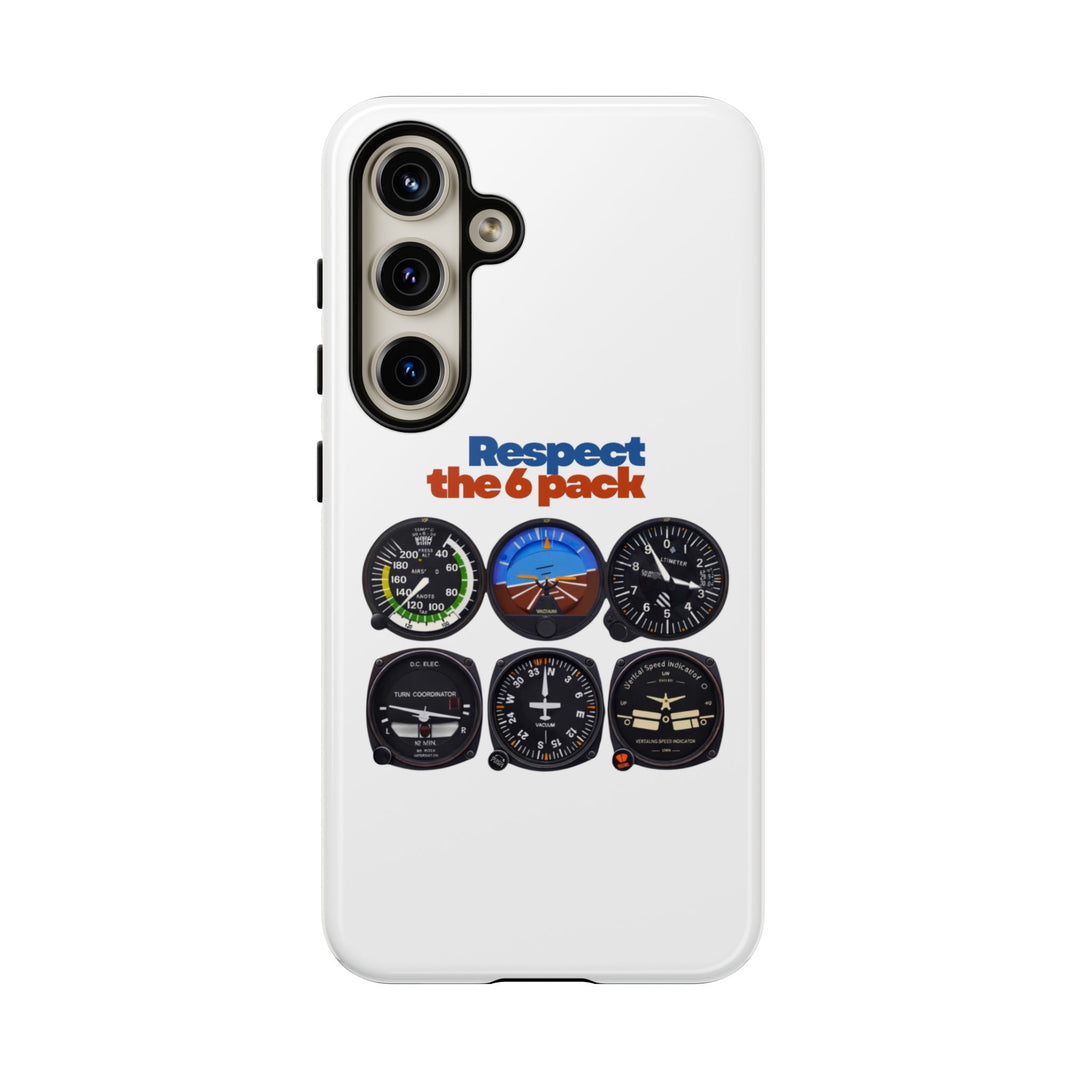Respect Aviation Phone Case — Pilot Instrument Panel Design