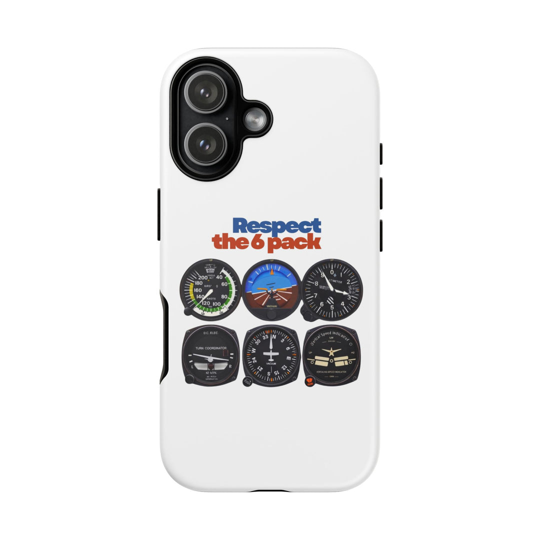 Respect Aviation Phone Case — Pilot Instrument Panel Design