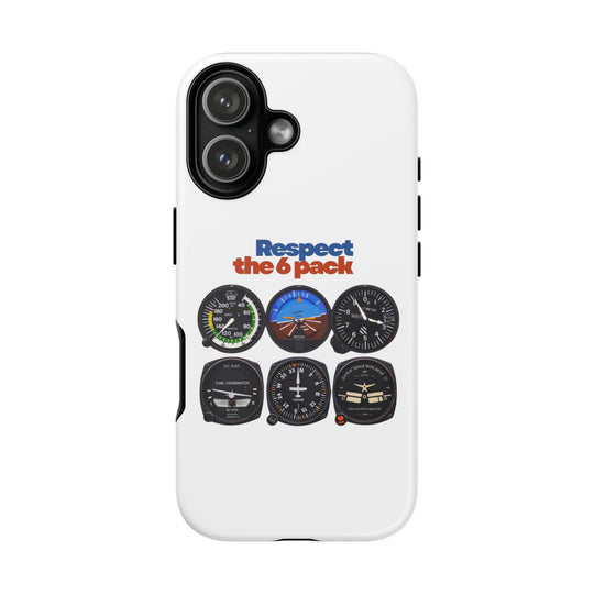 Respect Aviation Phone Case — Pilot Instrument Panel Design
