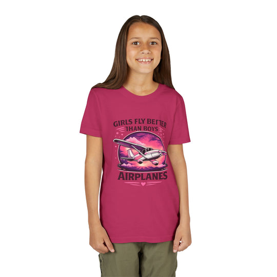 Girls Fly Better Than Boys Youth T-Shirt