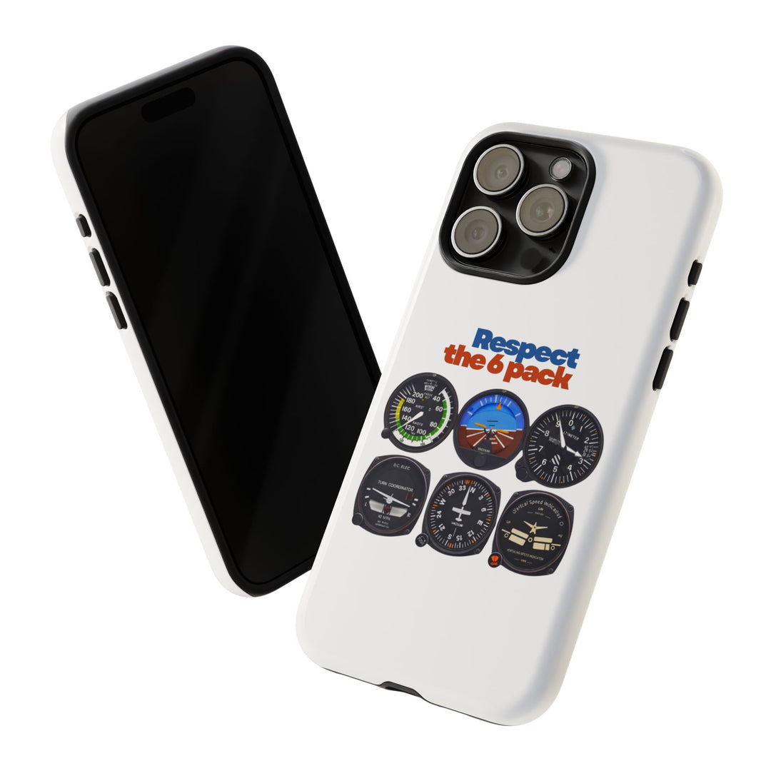 Respect Aviation Phone Case — Pilot Instrument Panel Design