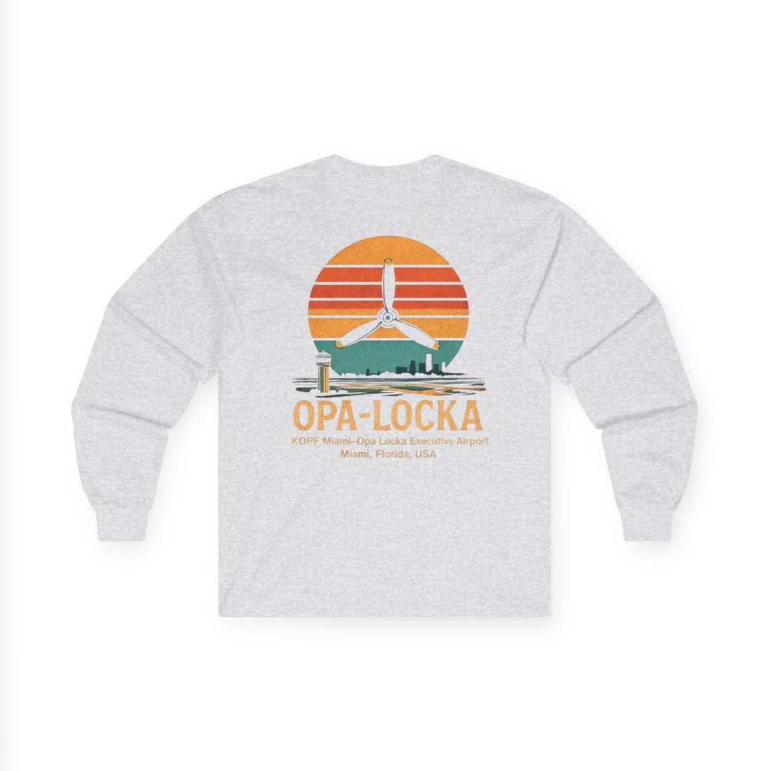 Opa-Locka Sunset Aviation Long Sleeve Tee – KOPF Miami Executive Airport