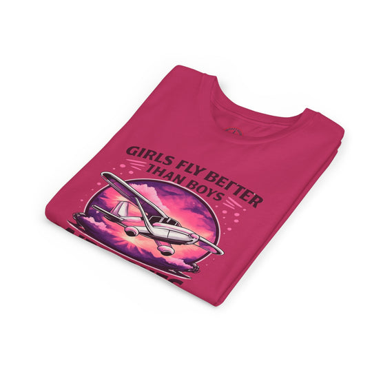 Girls Fly Better Than Boys Youth T-Shirt