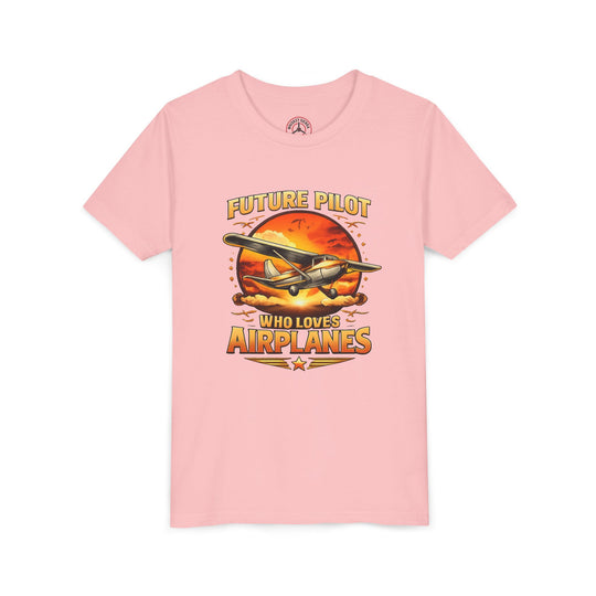 Future Pilot Who Loves Airplanes Youth T-Shirt