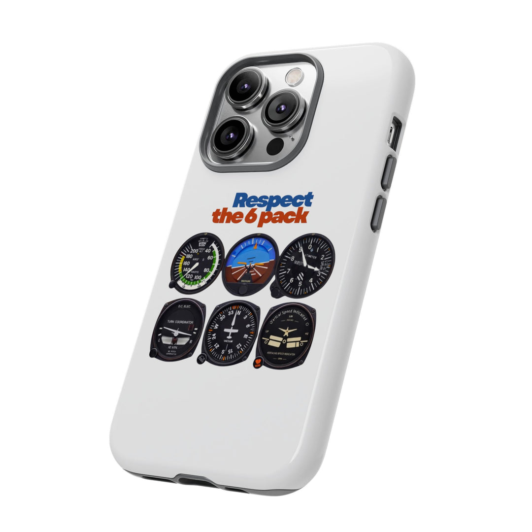 Respect Aviation Phone Case — Pilot Instrument Panel Design