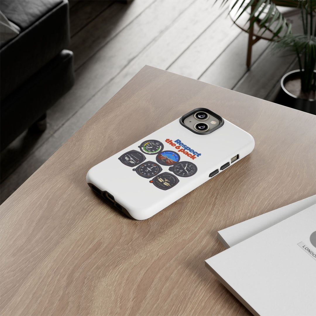Respect Aviation Phone Case — Pilot Instrument Panel Design