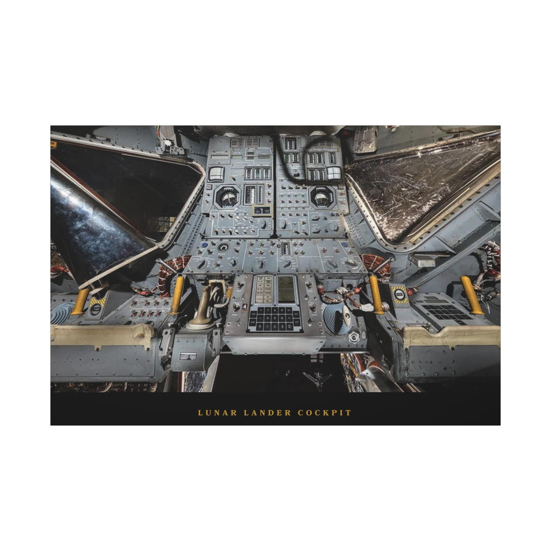 Lunar Lander Cockpit– Aviation Canvas Wall Art | Pilot & Airport Artwork