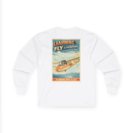 Vintage Aviation Long Sleeve T-Shirt – Sailplanes “Learning to Fly”
