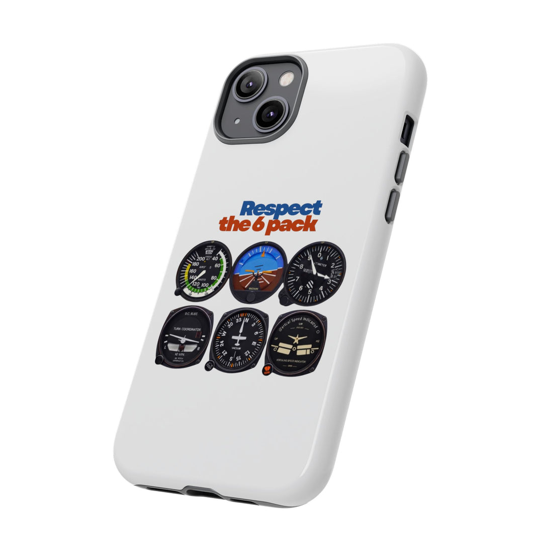 Respect Aviation Phone Case — Pilot Instrument Panel Design