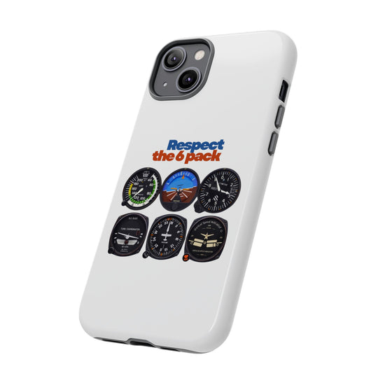 Respect Aviation Phone Case — Pilot Instrument Panel Design
