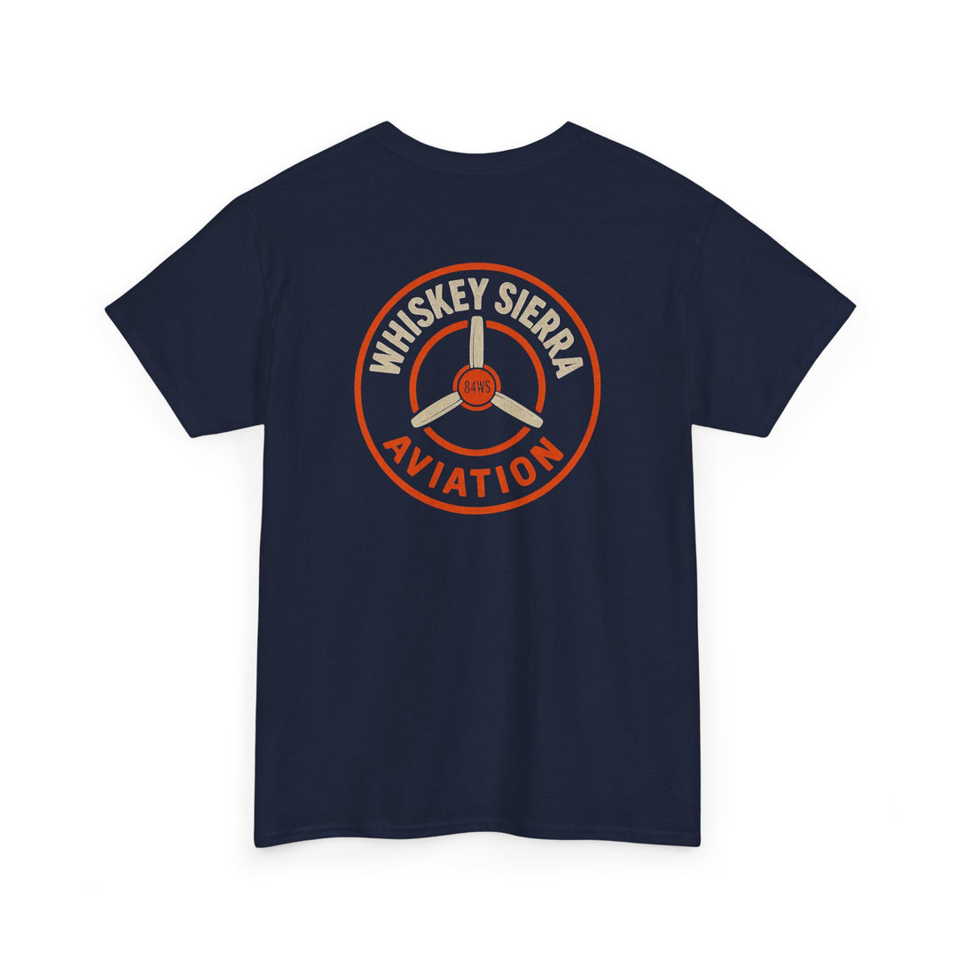 Orange Aviation Logo T-Shirt — Whiskey Sierra Aviation Crew Tee
