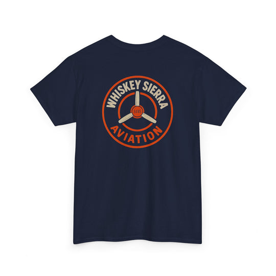 Orange Aviation Logo T-Shirt — Whiskey Sierra Aviation Crew Tee