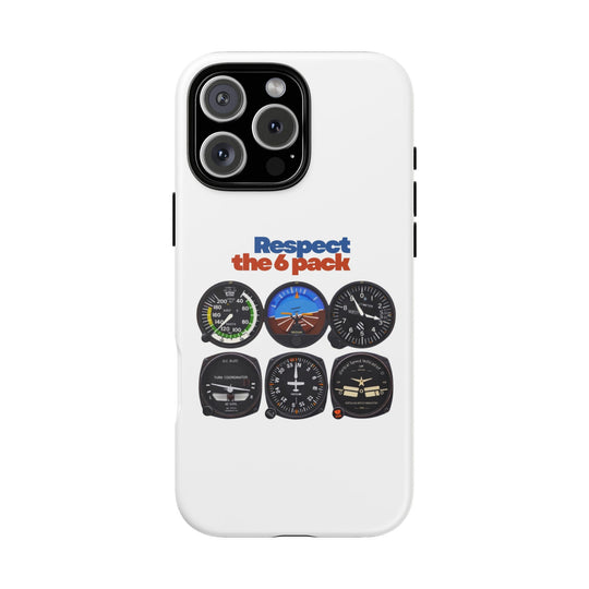 Respect Aviation Phone Case — Pilot Instrument Panel Design