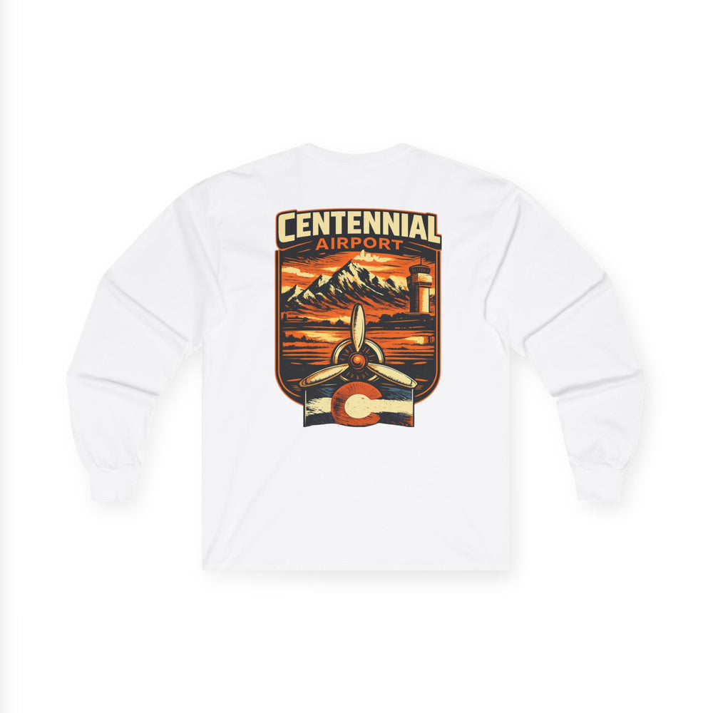 Centennial Airport Aviation Long Sleeve T-Shirt – Vintage Poster