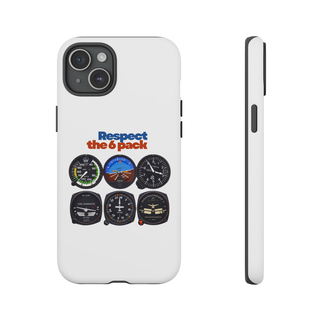 Respect Aviation Phone Case — Pilot Instrument Panel Design