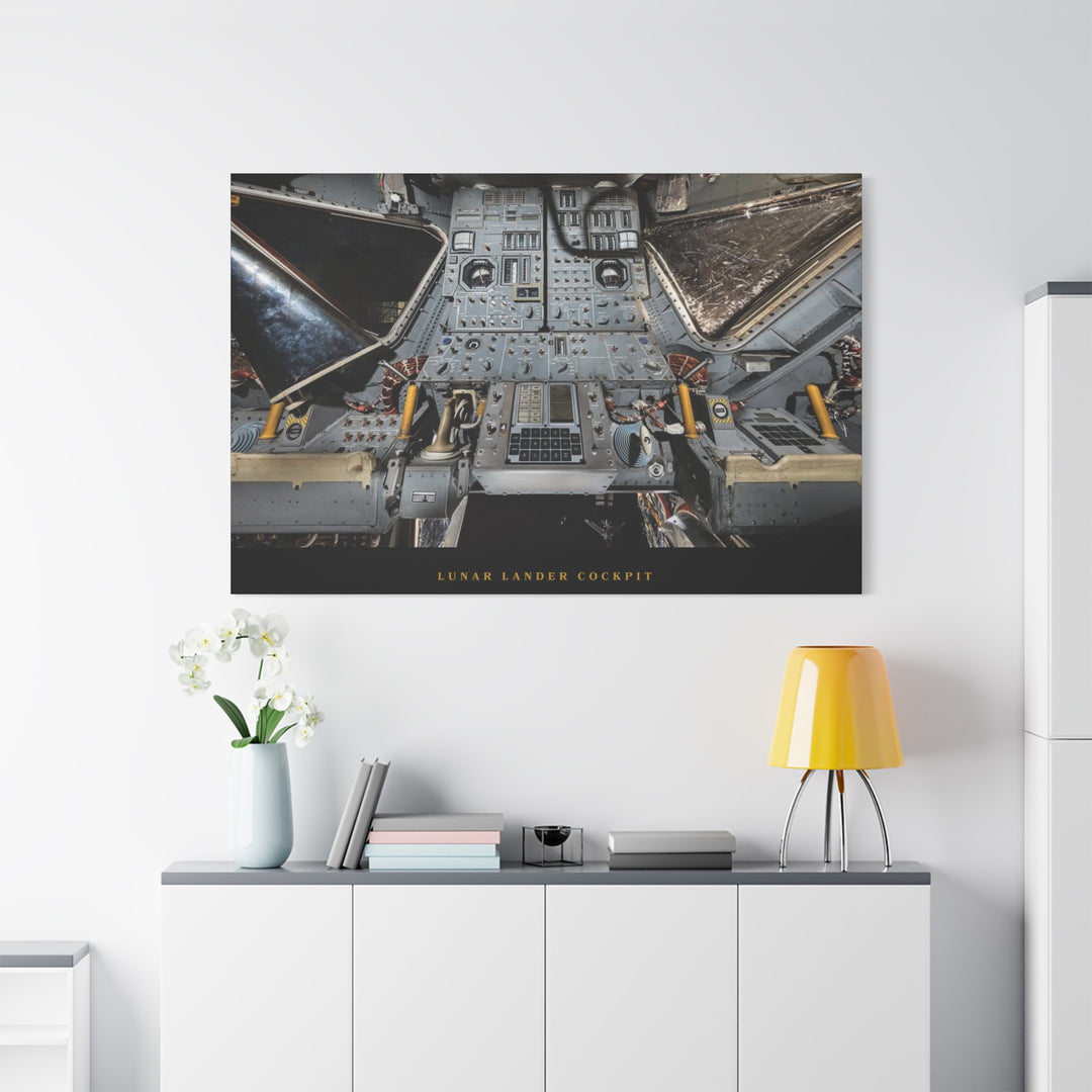 Lunar Lander Cockpit– Aviation Canvas Wall Art | Pilot & Airport Artwork