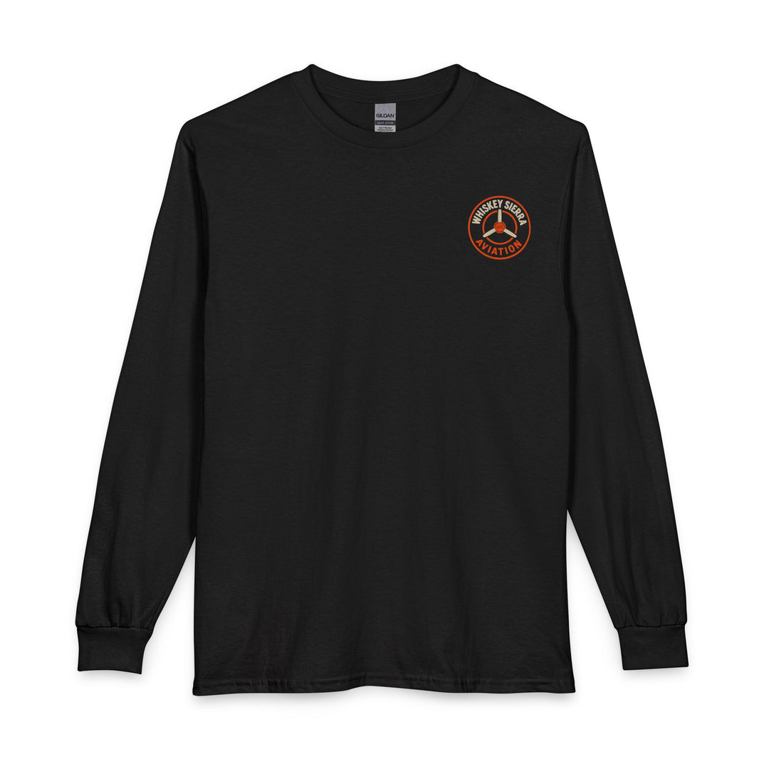 FLY Phonetic Alphabet Long Sleeve Tee — Minimal Aviation Crew Shirt